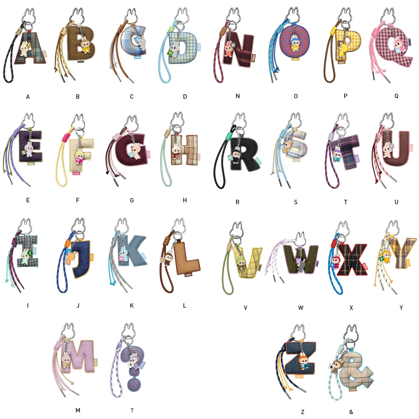 POP MART THE MONSTERS Pin for Love Series- Letter Pendant Blind Box