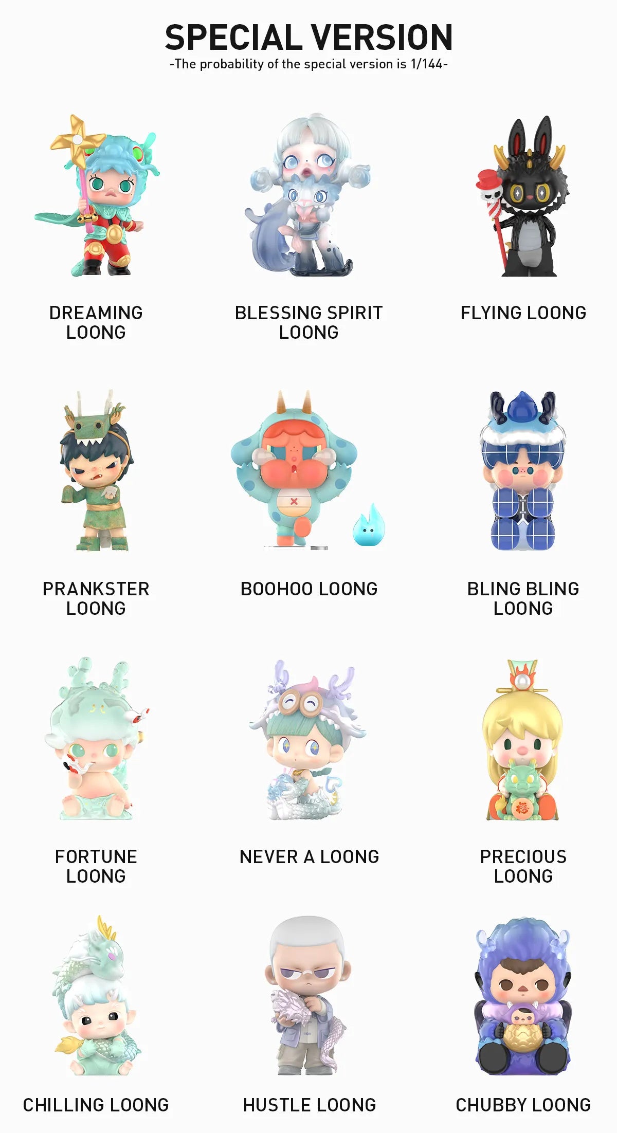 POP MART Loong Presents the Treasure Series Figures