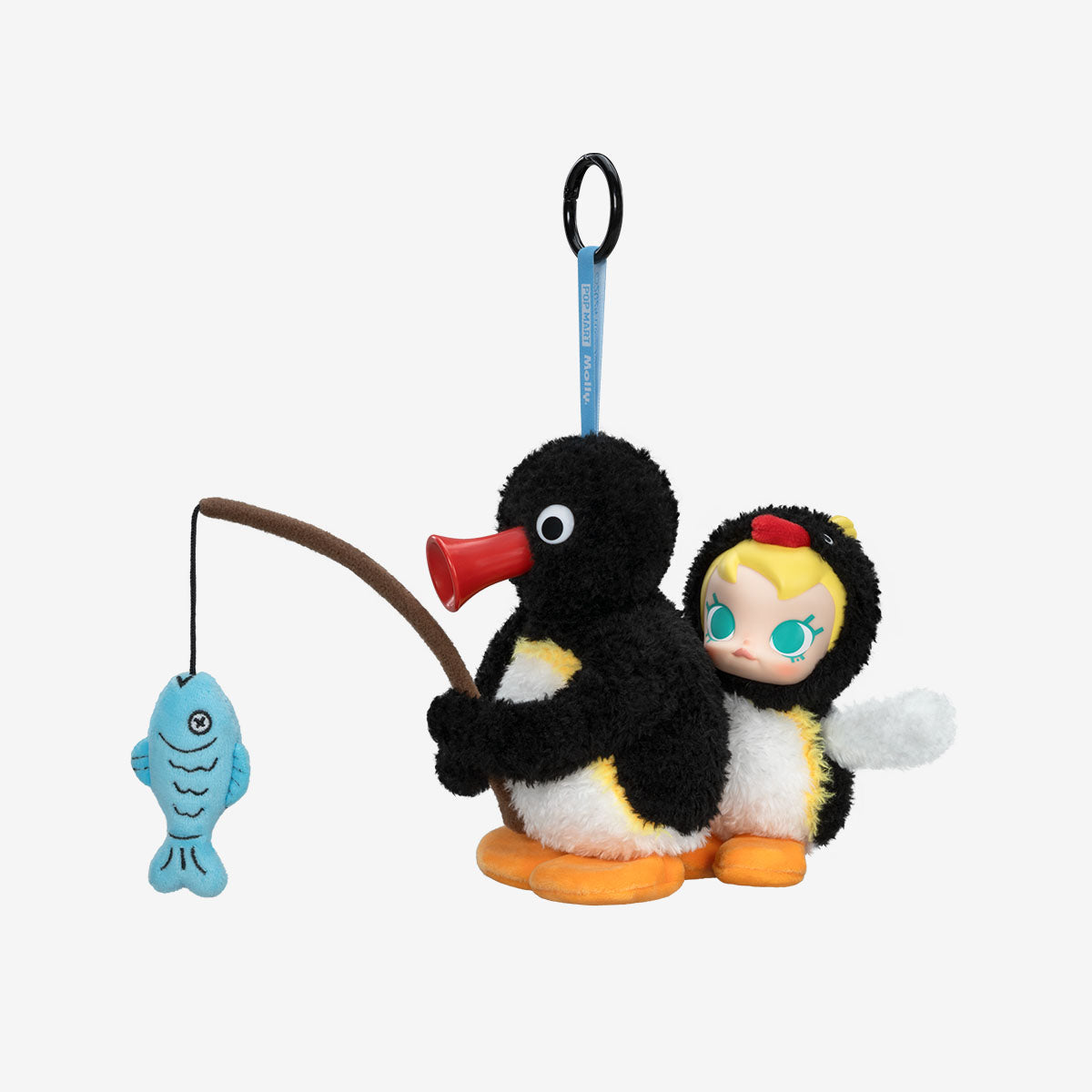 POP MART Baby Molly × Pingu Happy Fishing Series-Vinyl Plush Pendant Blind Box