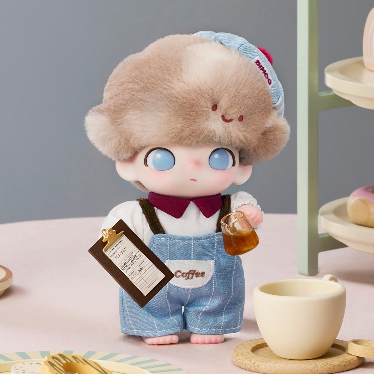POP MART DIMOO Crush on Coffee Series-Vinyl Plush Blister Pack