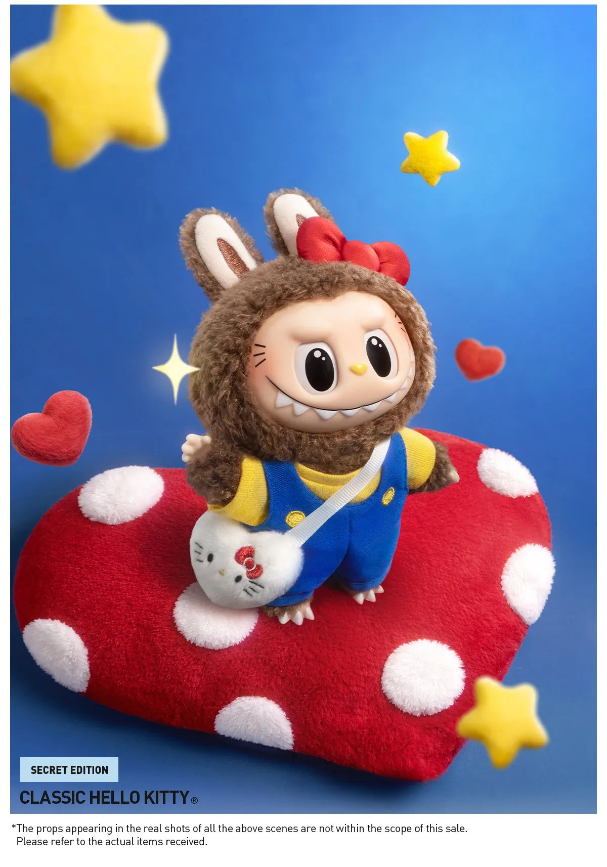 POP MART LABUBU THE MONSTERS × Hello Kitty and Friends Series-Vinyl Plush Pendant Blind Box