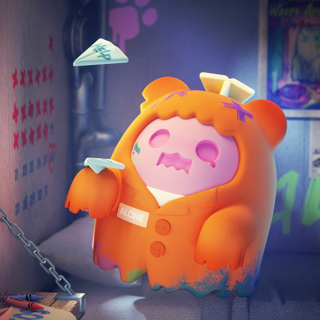 Finding Unicorn ShinWoo Baddy Bear Town Series Blind Box