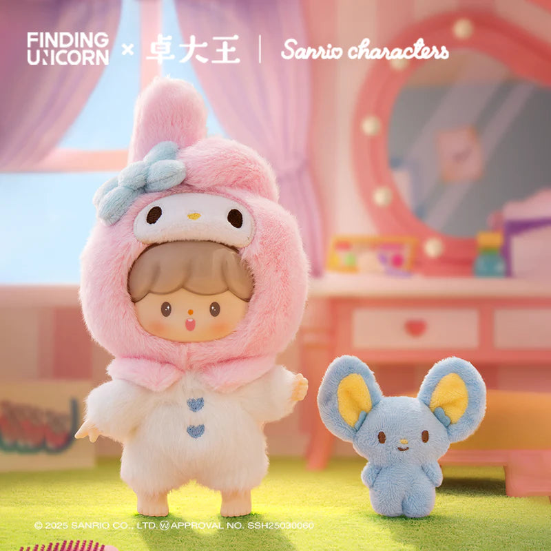 FINDING UNICORN Zzoton x Sanrio Love League Buddies Vinyl Plush Blind Box Keychain Pendant
