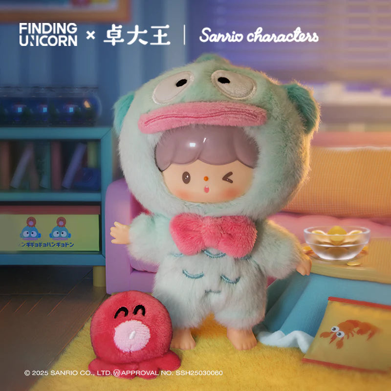 FINDING UNICORN Zzoton x Sanrio Love League Buddies Vinyl Plush Blind Box Keychain Pendant