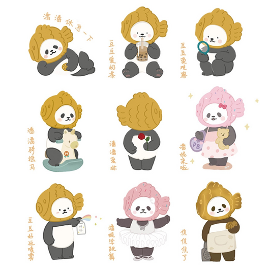 Planet Bear Taiyaki Mini Pan Pan Panda Blind Box Series