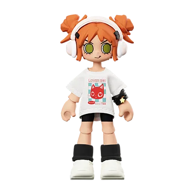 POP MART Peach Riot Carry the Music Series Block Pendant