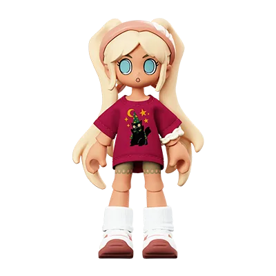 POP MART Peach Riot Carry the Music Series Block Pendant