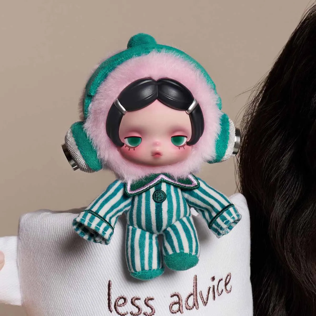 POP MART θ SKULLPANDA Off Mode Series Plush Doll Pendant