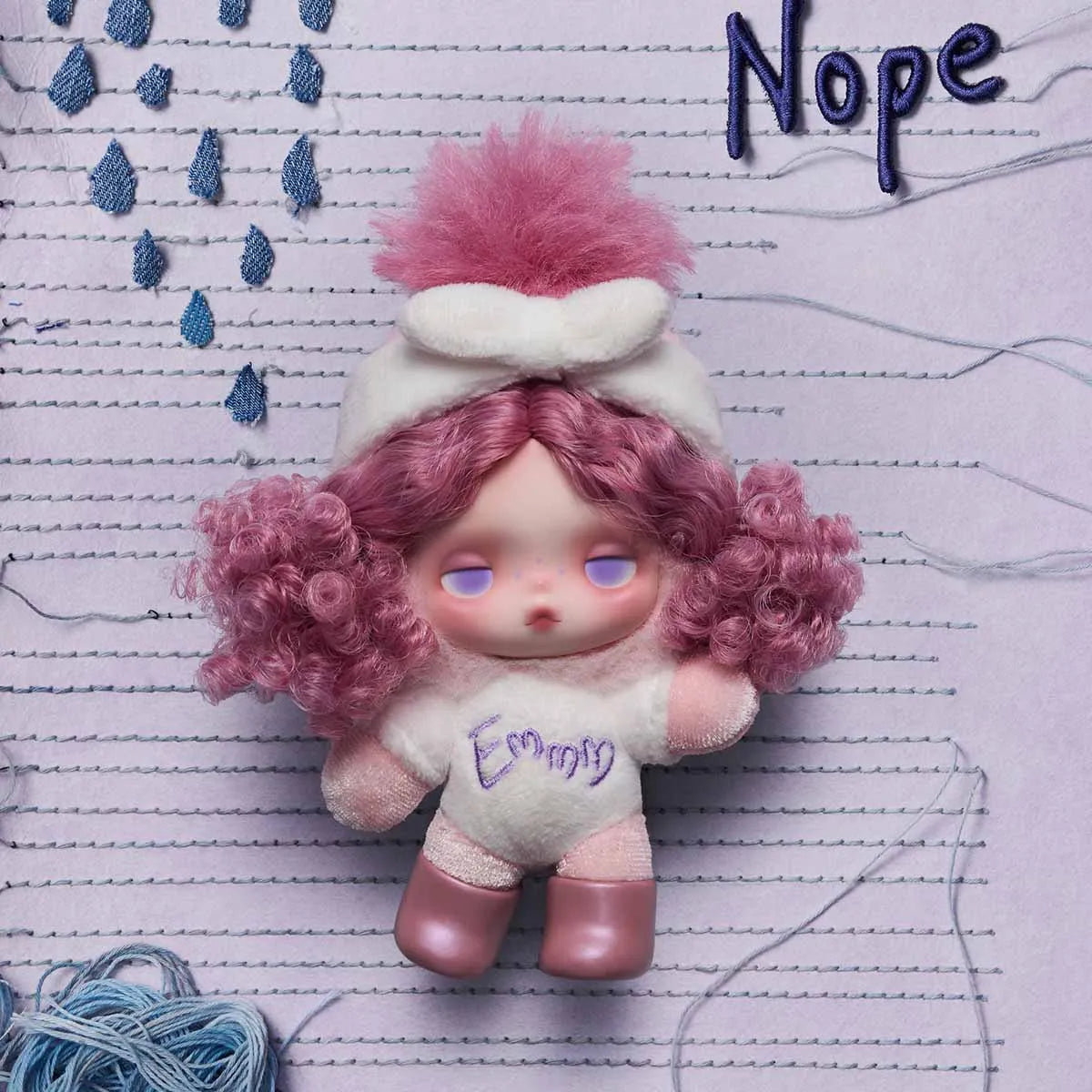 POP MART θ SKULLPANDA Off Mode Series Plush Doll Pendant