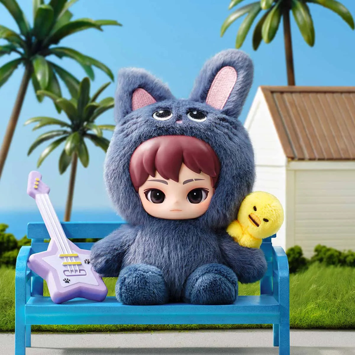 POP MART RIIZE Fluffy Club Series Vinyl Plush Doll Pendant