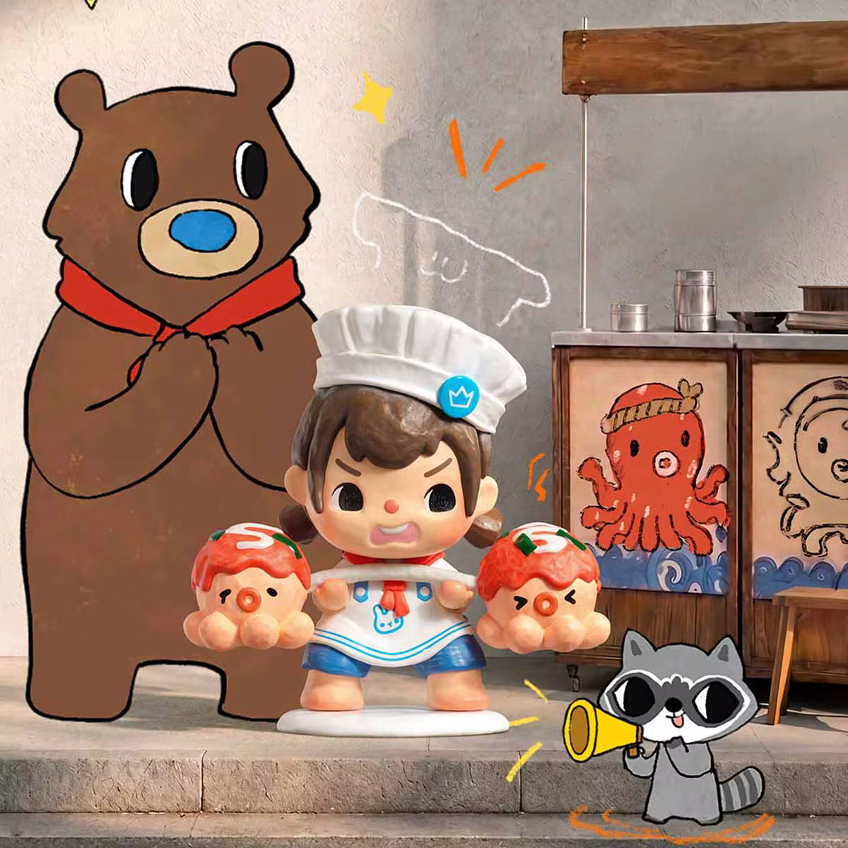 POP MART Merodi Snack Time Series Figures