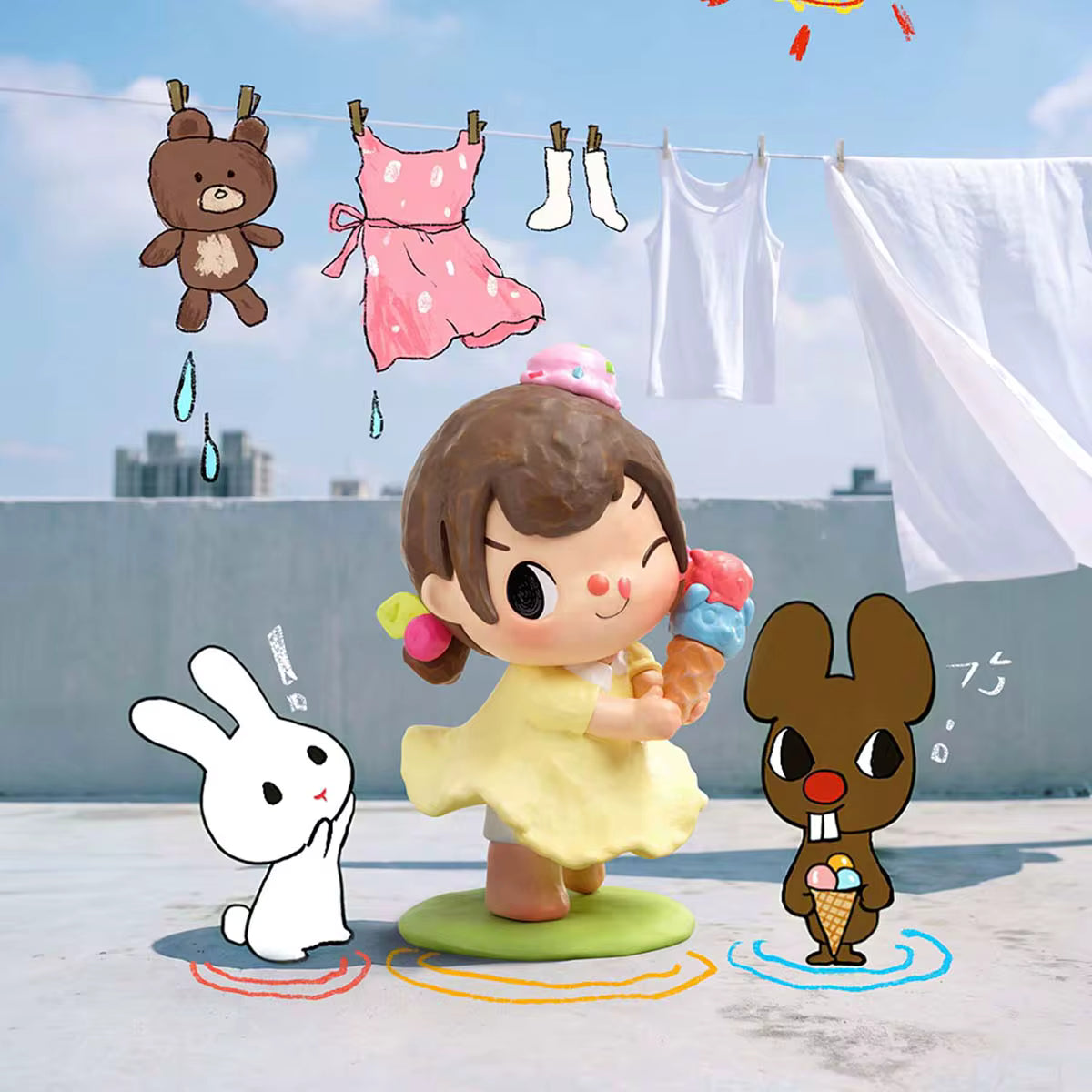 POP MART Merodi Snack Time Series Figures