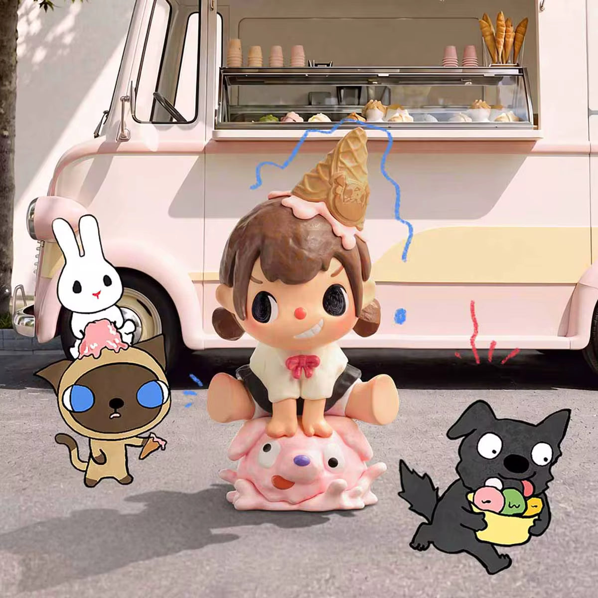 POP MART Merodi Snack Time Series Figures