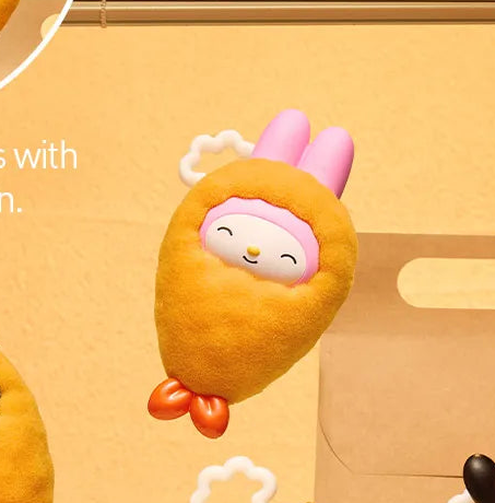 POP MART POP BEAN Hello Kitty and Friends Fried Shrimp Series