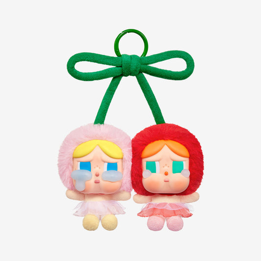 POP MART CRYBABY Crying For Love Series-Vinyl Plush Hanging Card Accessories (Love You Cherry Much)