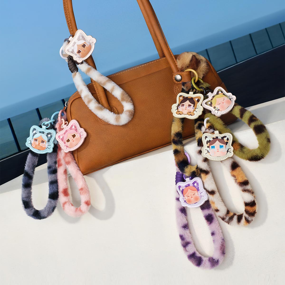 POP MART CRYBABY Wild but Cutie Series-Phone Charm Blind Box Accessories