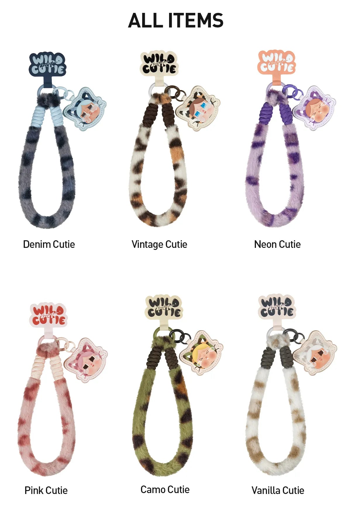 POP MART CRYBABY Wild but Cutie Series-Phone Charm Blind Box Accessories