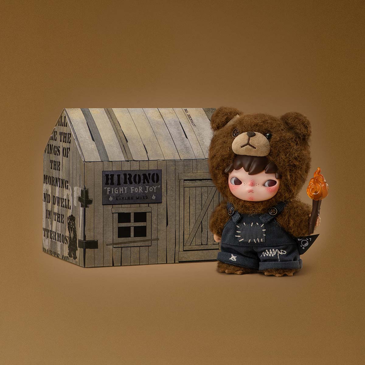 POP MART Hirono Living Wild-Fight for Joy Plush Doll
