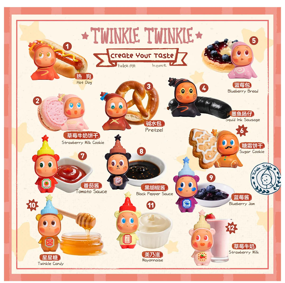 POP MART Twinkle Twinkle Create Your Taste Series Figures - B
