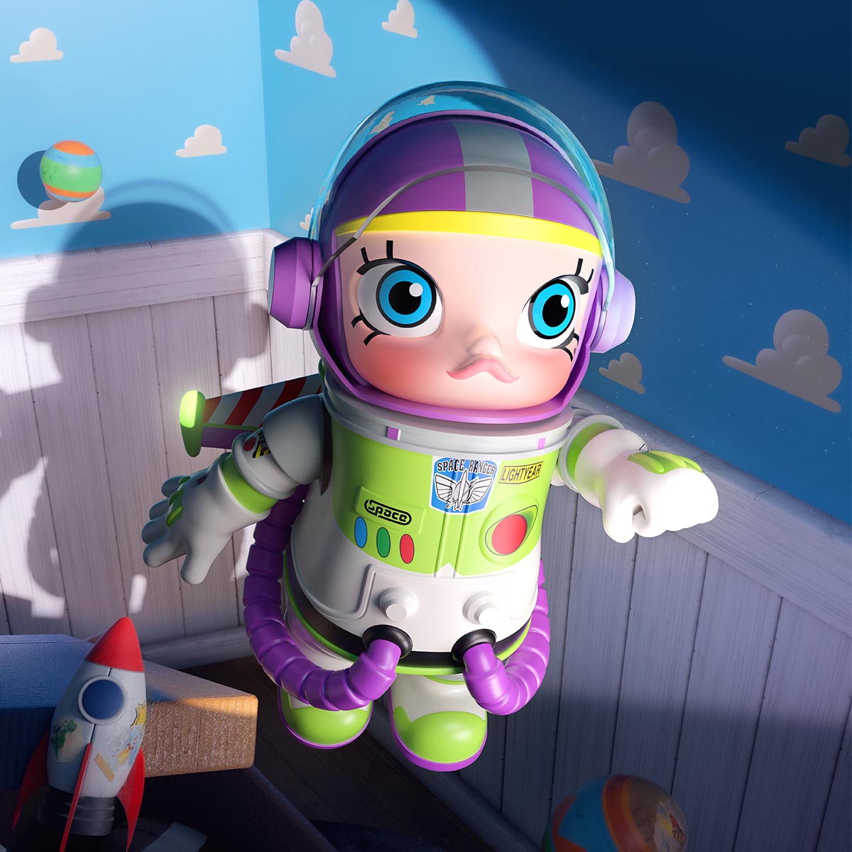 POP MART MEGA SPACE MOLLY 400% Buzz Lightyear