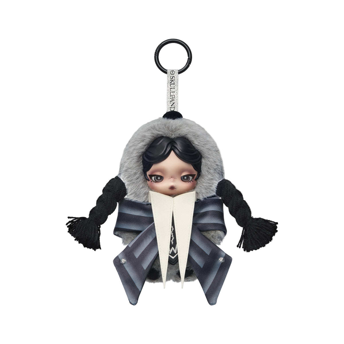 POP MART SKULLPANDA × Wednesday Plush (Nevermore Academy Uniform Version)