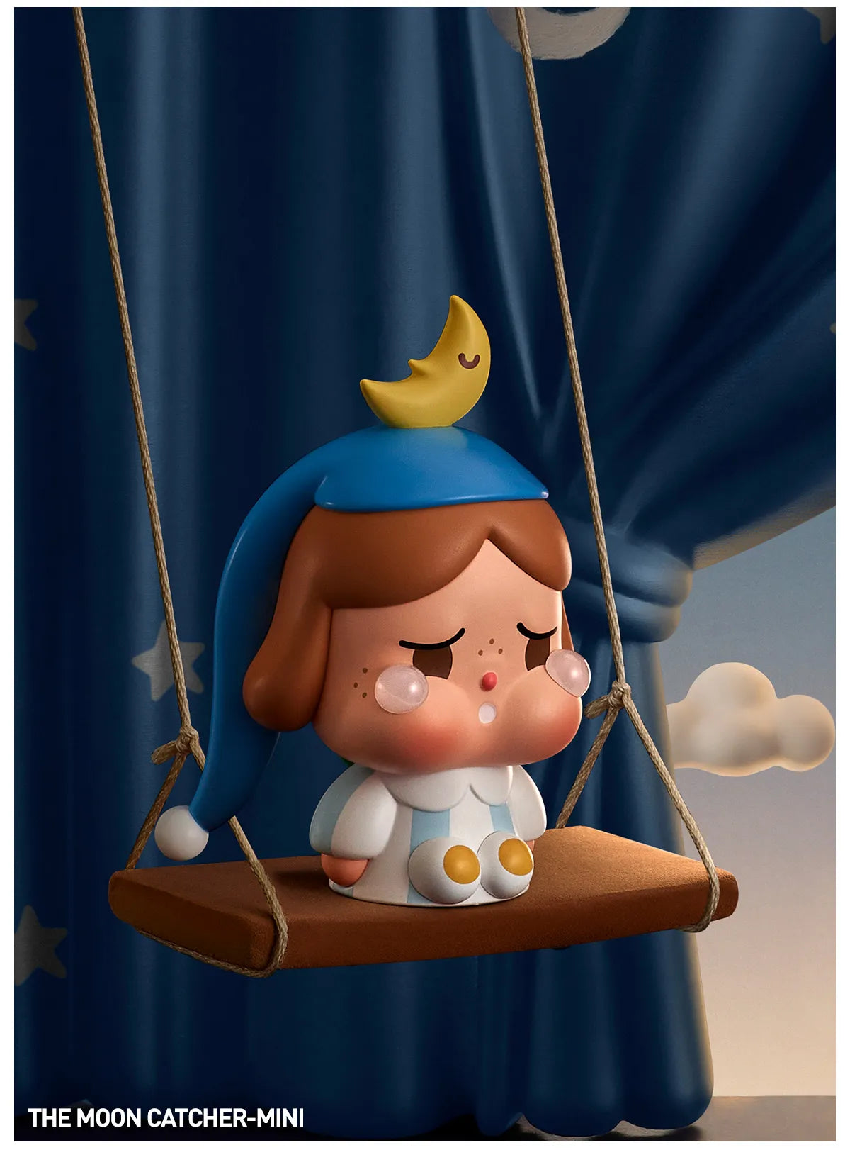 POP MART CRYBABY CRYING TO THE MOON-SITTING SERIES FIGURES