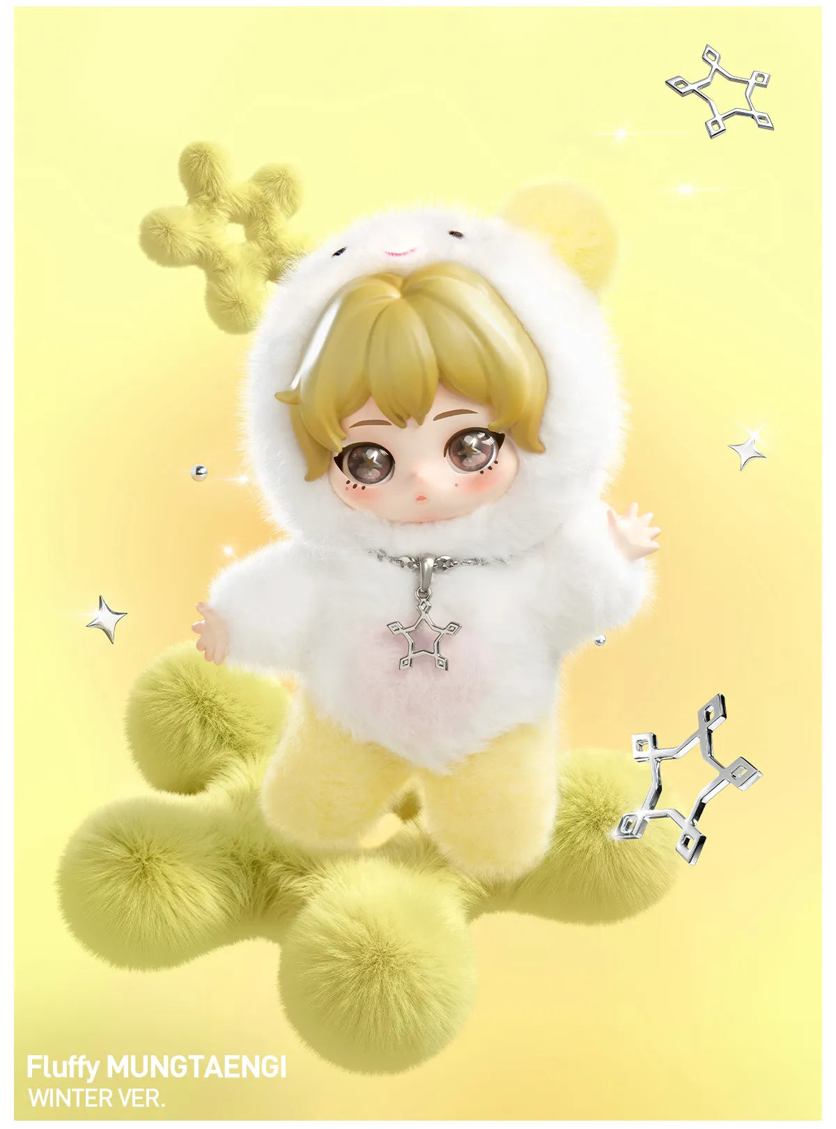 POP MART aespa Fluffy Club Series Vinyl Plush Doll Pendant