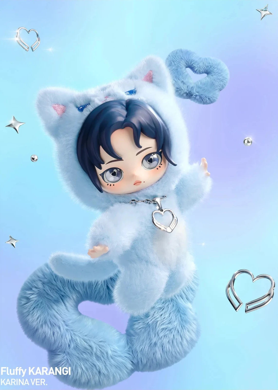 POP MART aespa Fluffy Club Series Vinyl Plush Doll Pendant