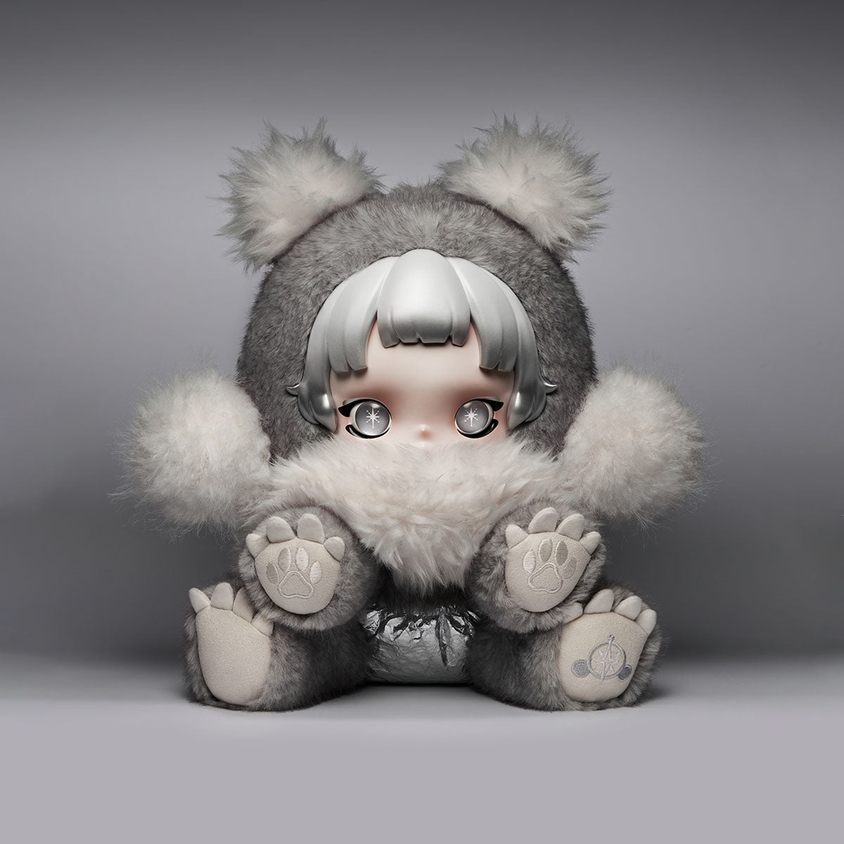 POP MART θ SKULLPANDA Punk Panda Plush Doll
