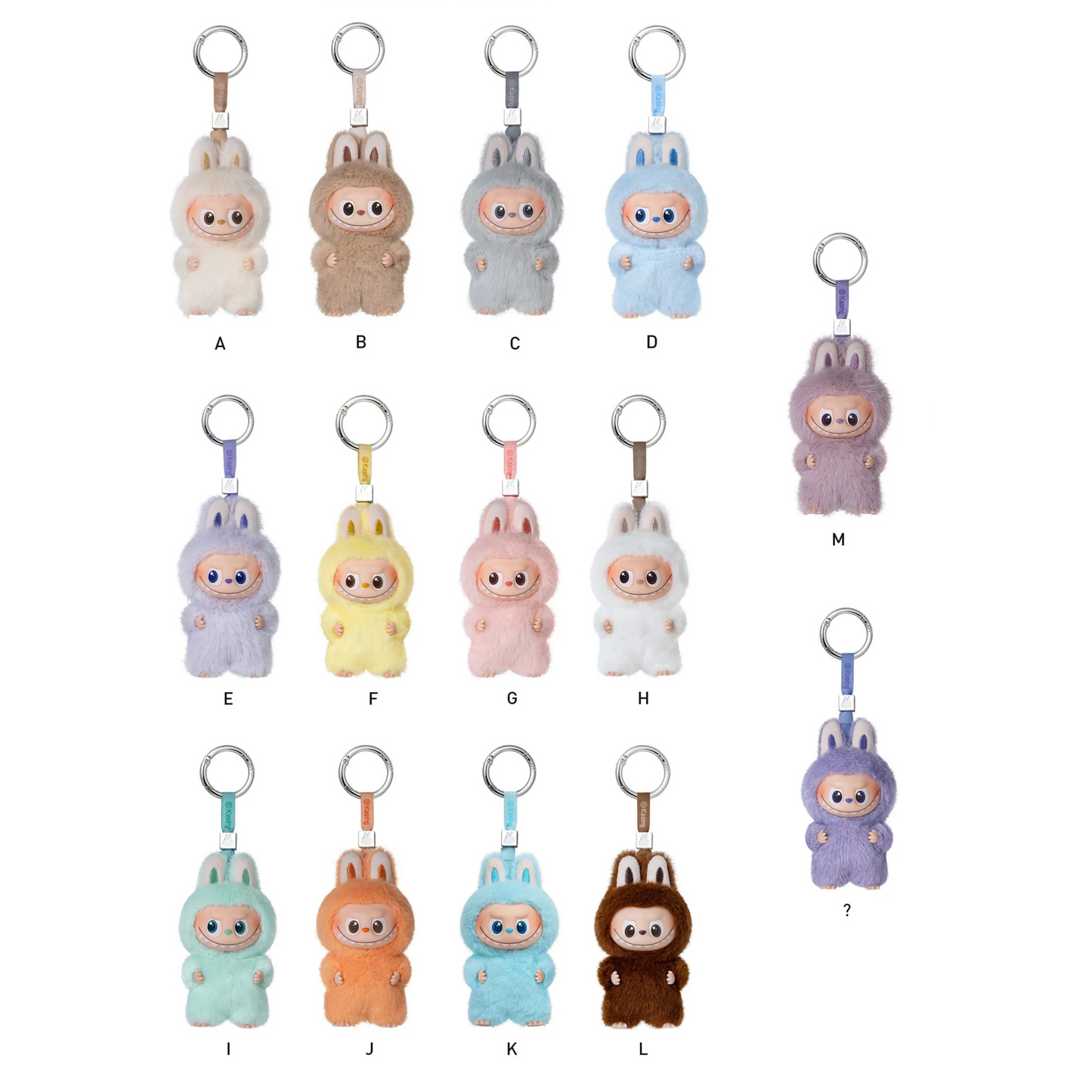 POP MART THE MONSTERS Pin for Love Series-Vinyl Plush Pendant Blind Box (A-M)