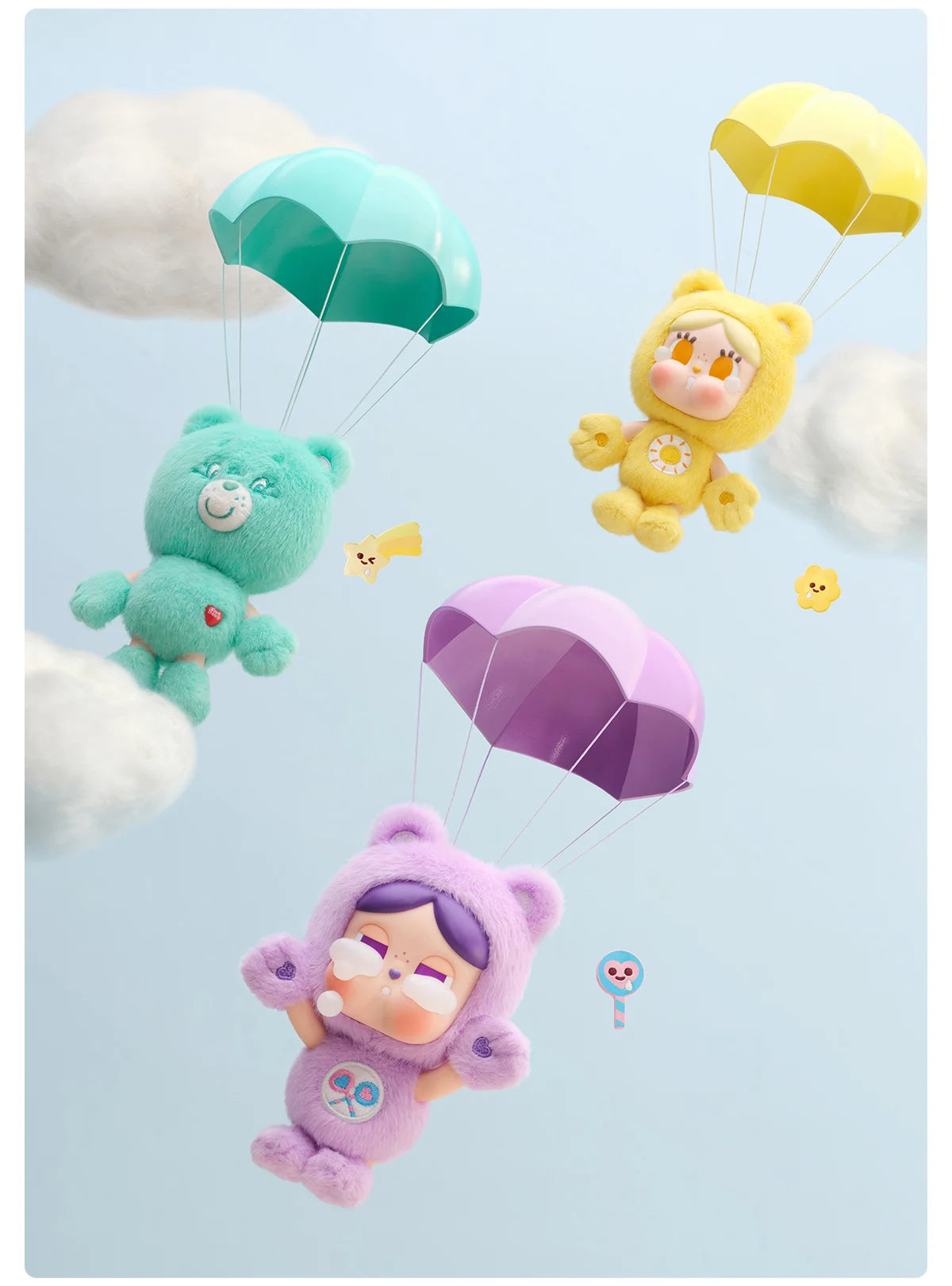 POP MART CRYBABY x Care Bears Series - Vinyl Plush Pendant Blind Box