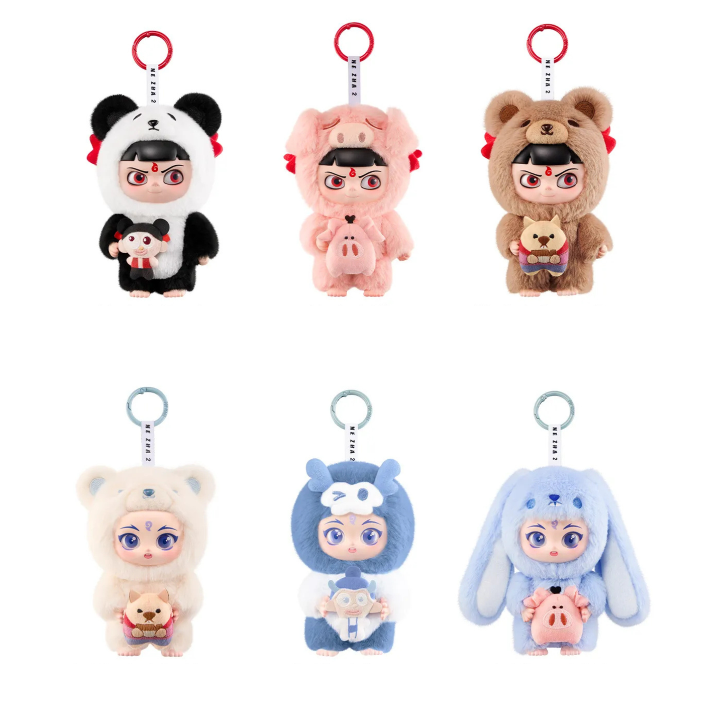 POP MART NeZha 2 Dress Up Party Series Vinyl Plush Doll Pendant