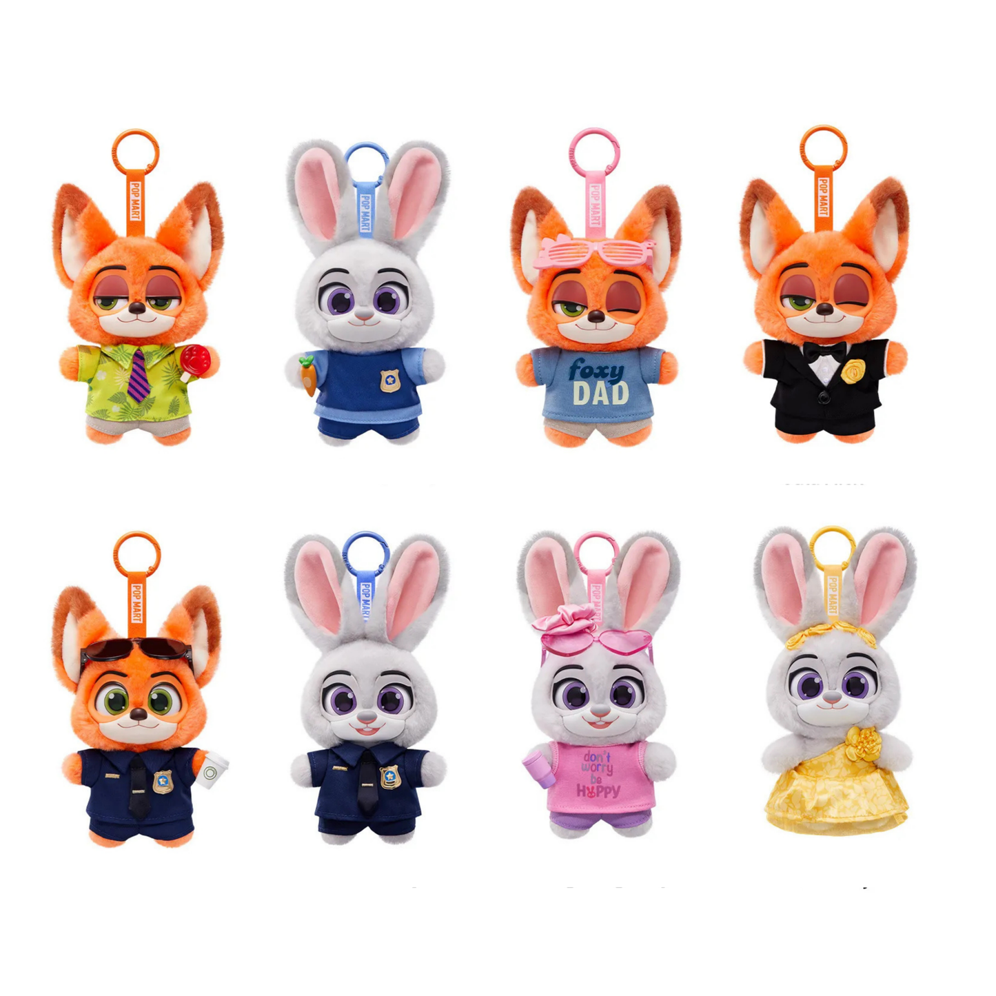 POP MART Zootopia Ace Duo Series Plush Pendant