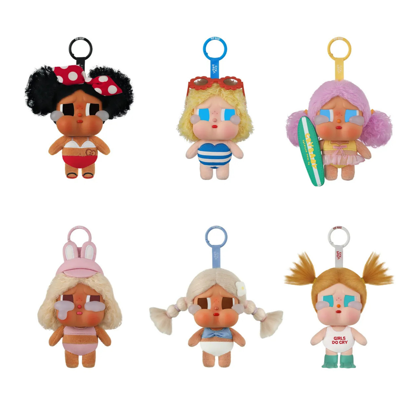 POP MART CRYBABY Vacation Mode On Series-Vinyl Plush Pendant Blind Box