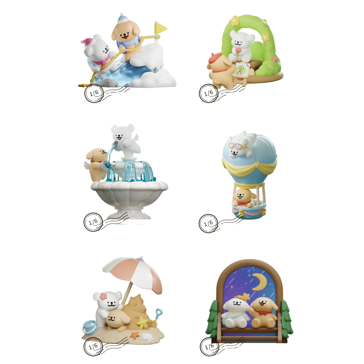 PLZDOT TOPTOY Maltese's Travel Diary Blind Box Series