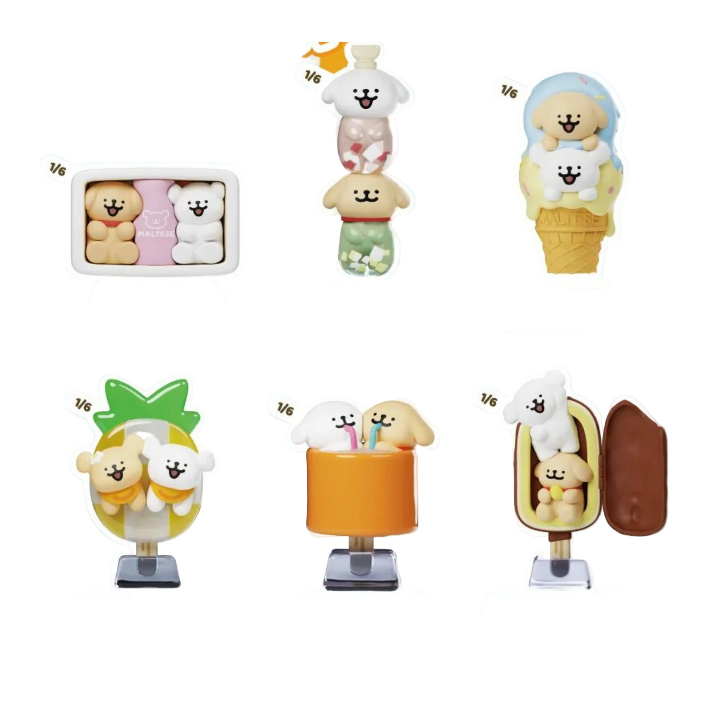 PLZDOT Maltese Summer Ice Cream Blind Box Series
