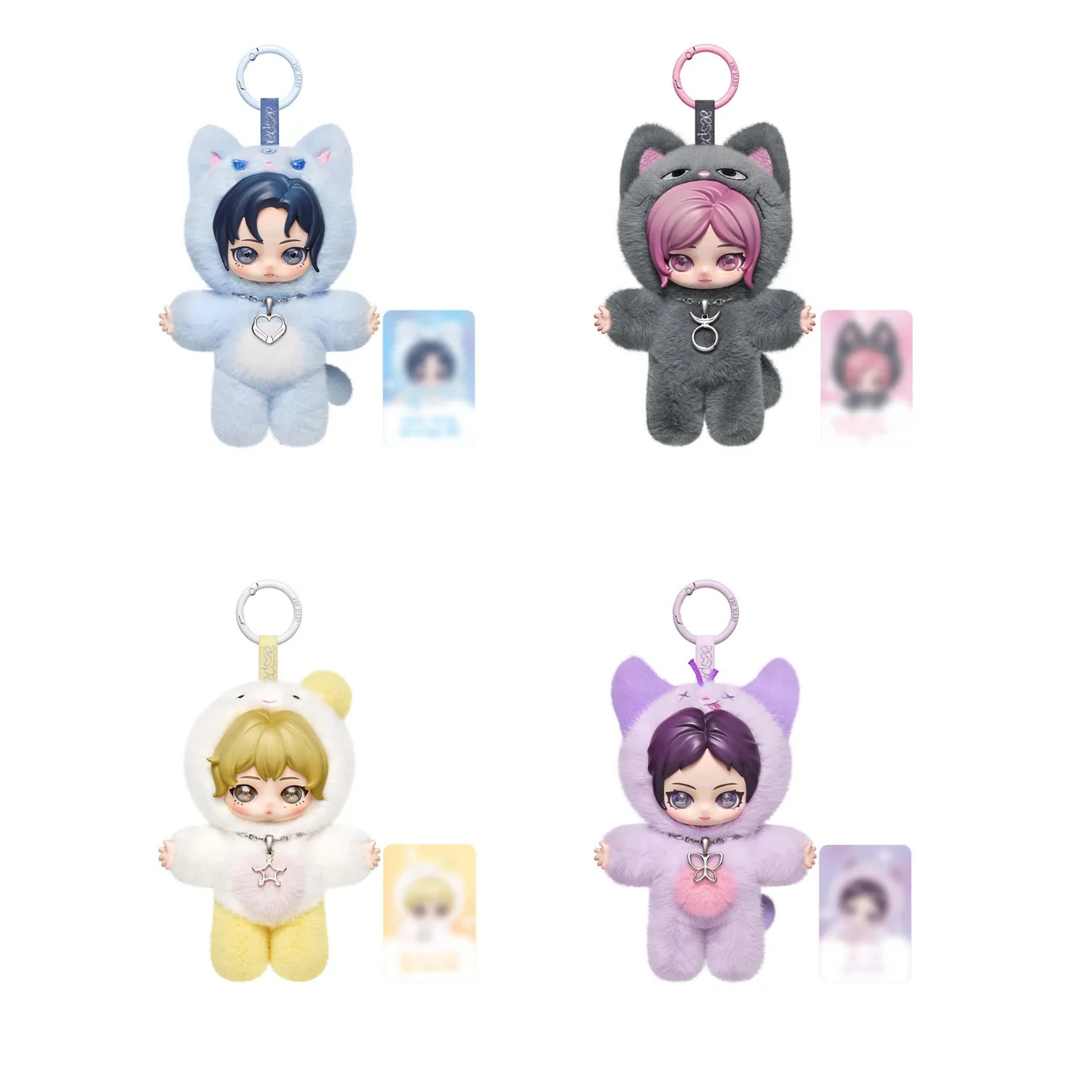 POP MART aespa Fluffy Club Series Vinyl Plush Doll Pendant