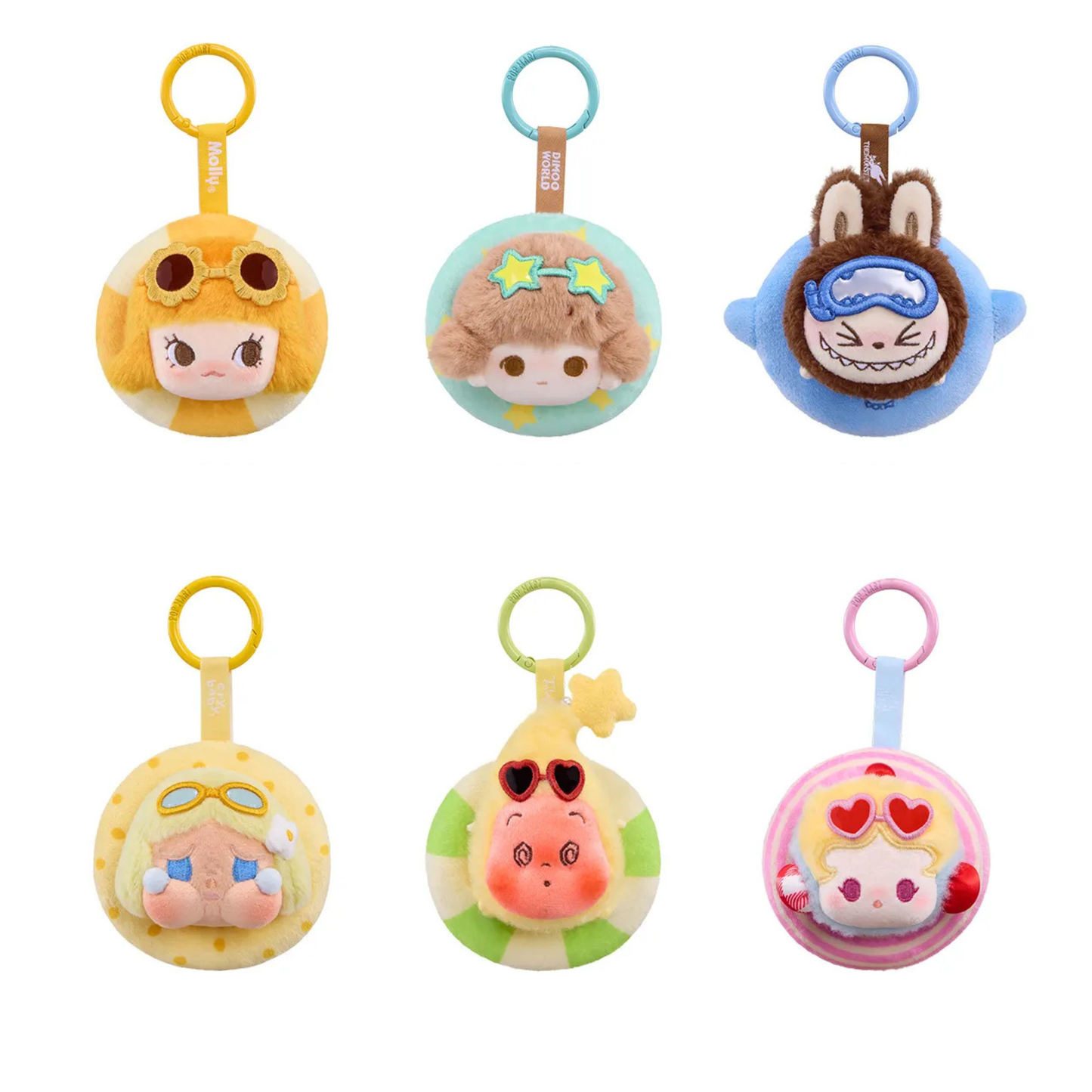 POP MART POP BEAN Island Vacation Series Mini Plush Pendant