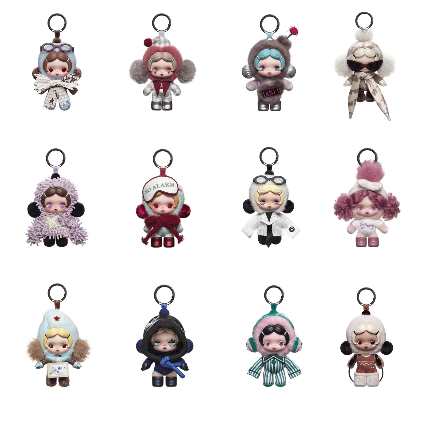 POP MART θ SKULLPANDA Off Mode Series Plush Doll Pendant