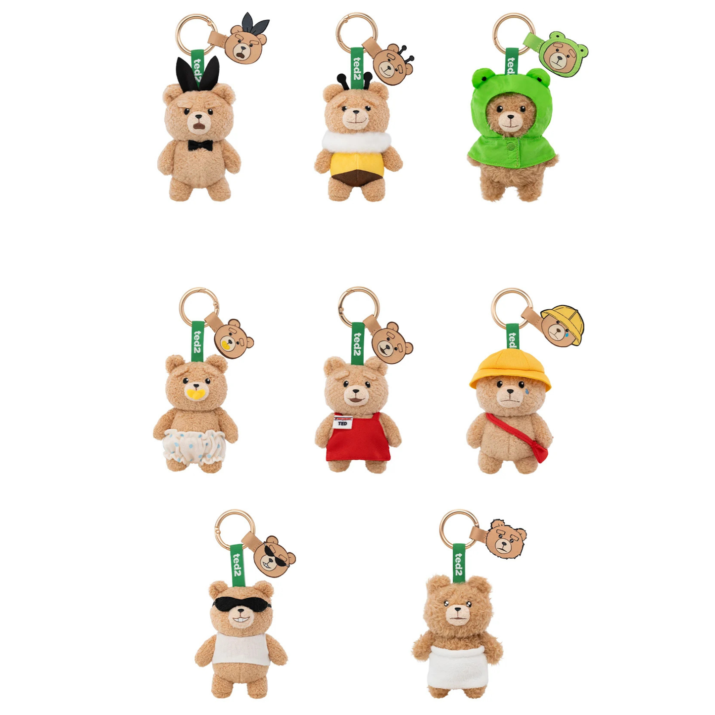 POP MART Ted 2 - Baby Ted Action Plush Pendant