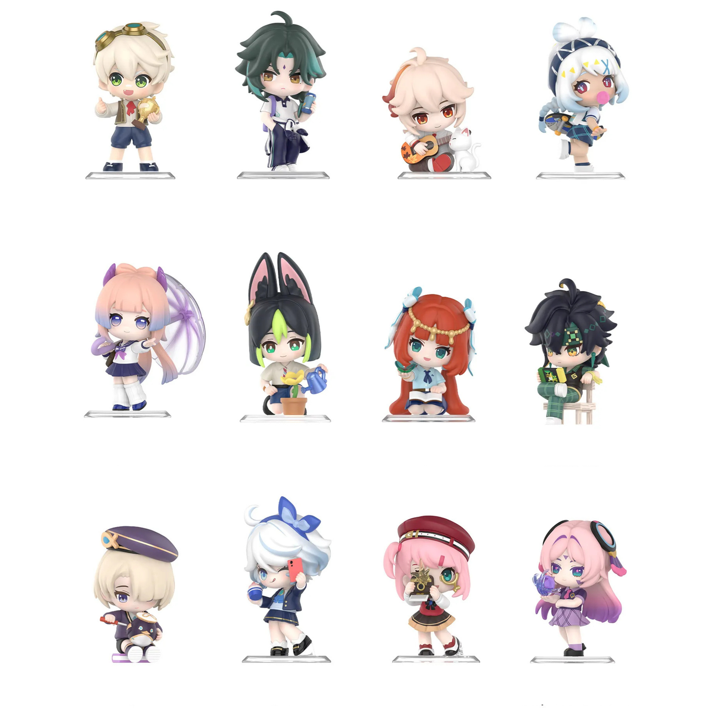 POP MART Genshin Impact Academy's Light and Shadow Poetry Chibi Series Figures