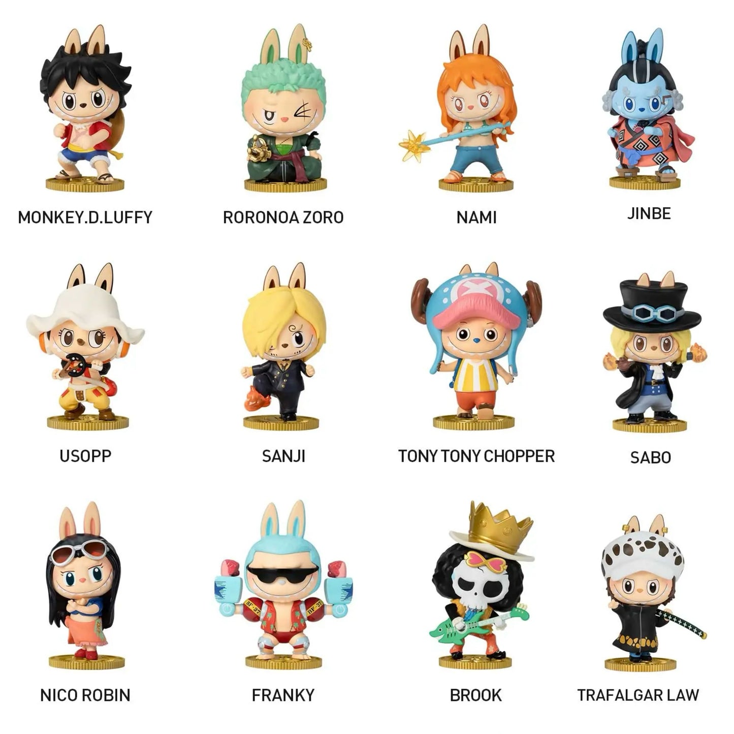 POP MART LABUBU THE MONSTERS × One Piece Series Figures