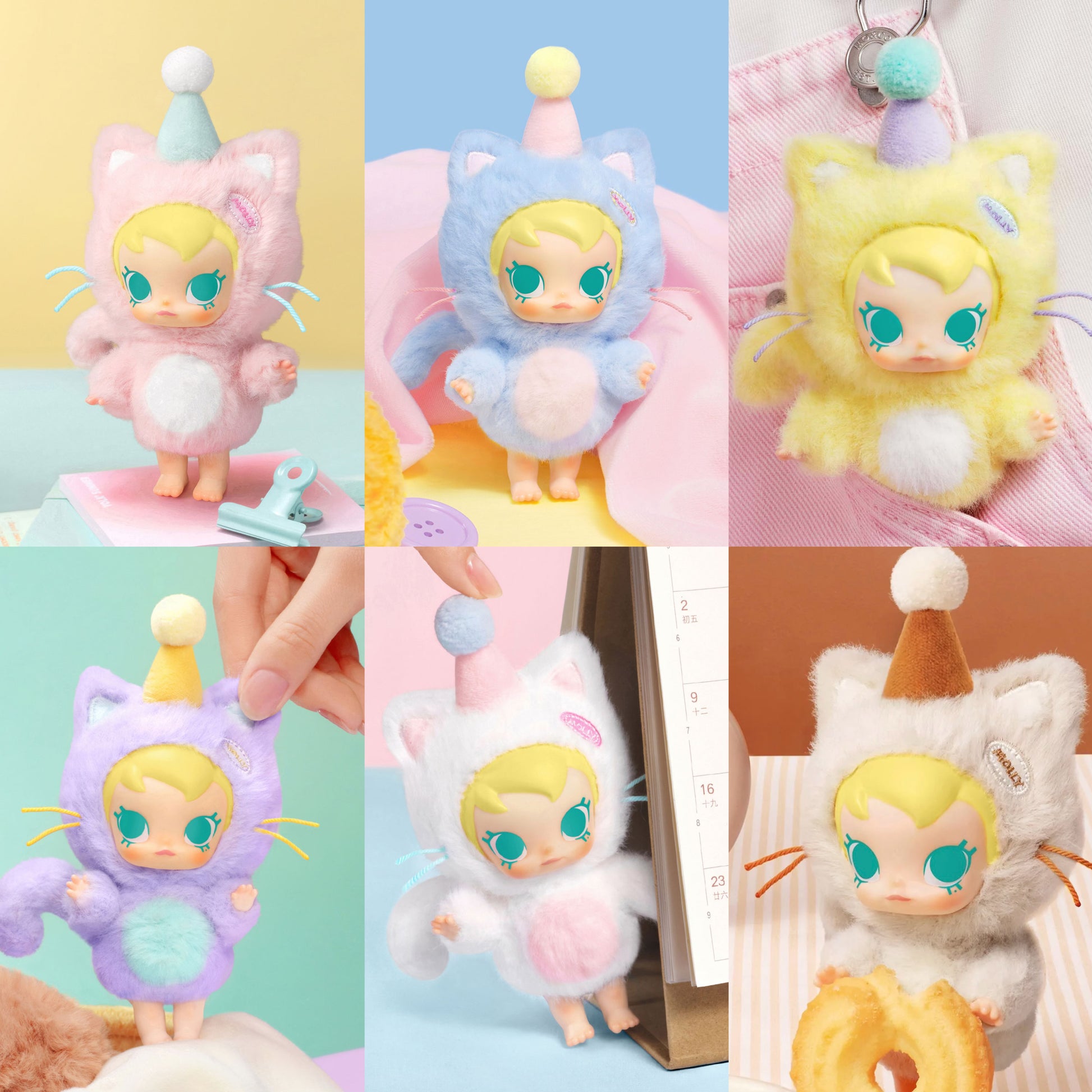 POP MART Baby Molly Pocket Friends Series-Vinyl Plush Pendant POP MART Baby Molly Pocket Friends Series-Vinyl Plush Pendant