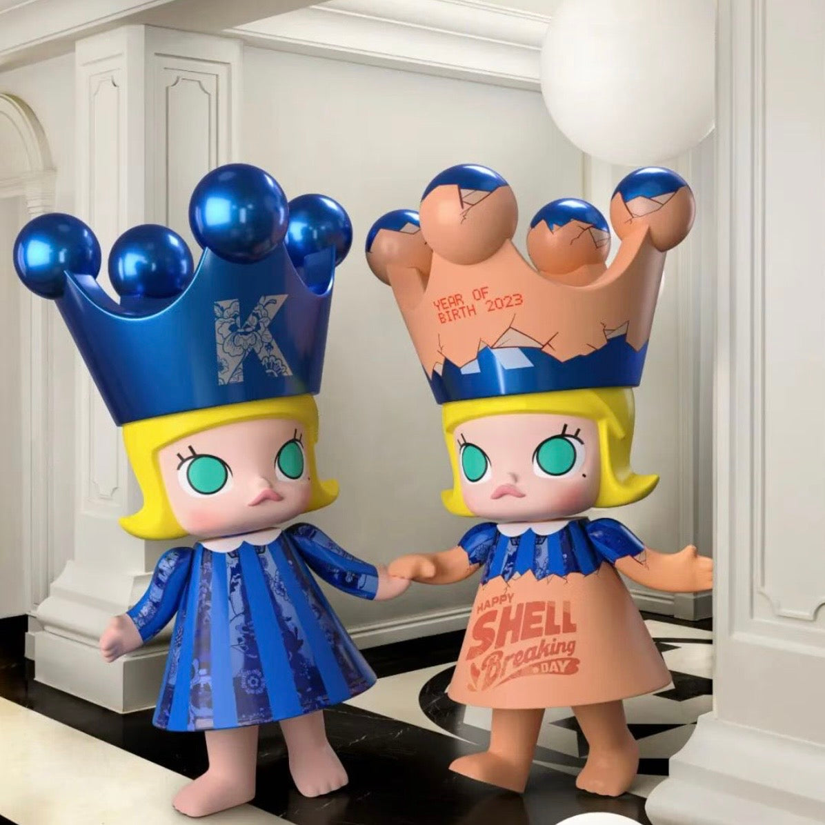 POP MART Mega Royal Molly 400% Princess - Blue 2023 LIMITED Edition