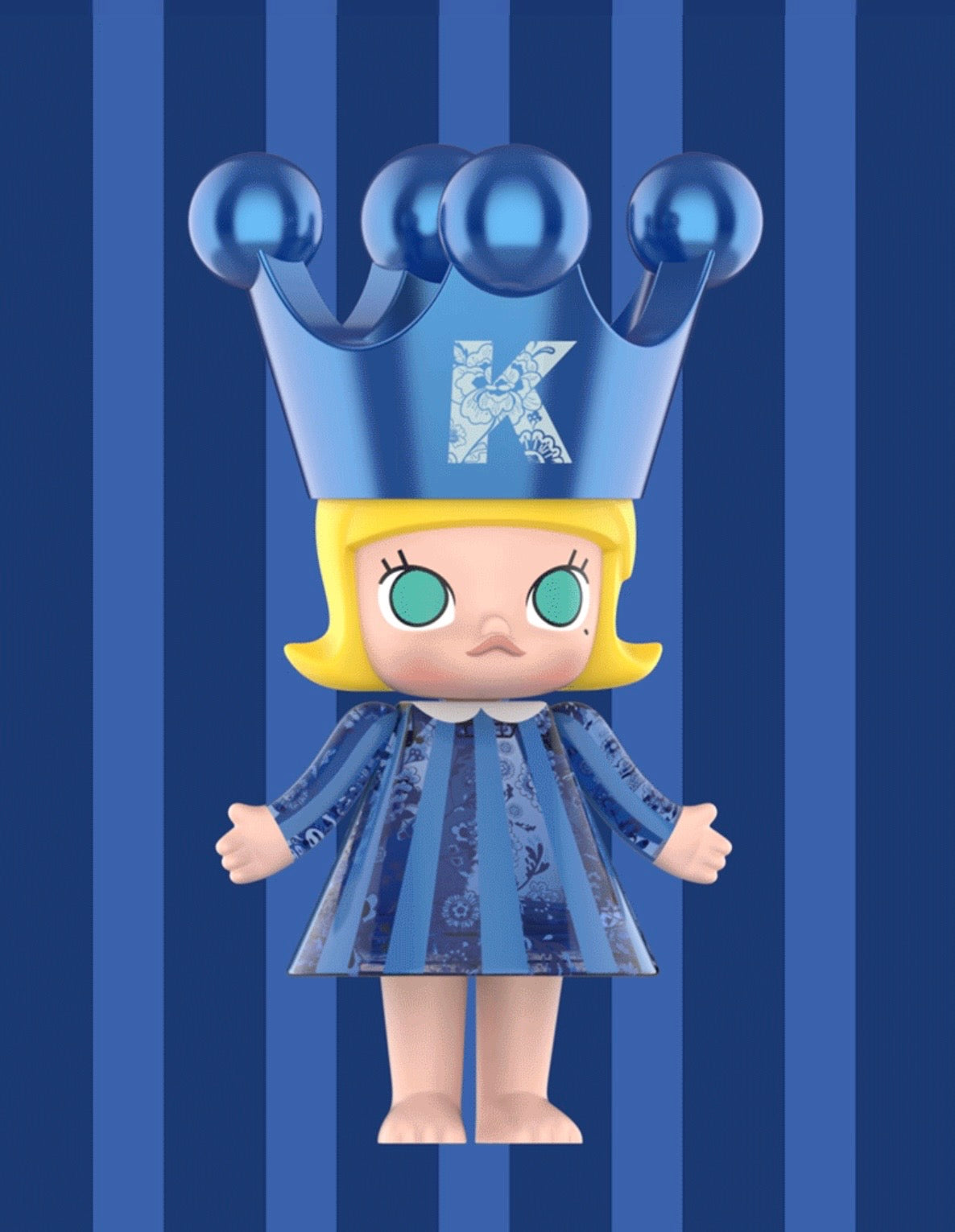 POP MART Mega Royal Molly 400% Princess - Blue 2023 LIMITED Edition