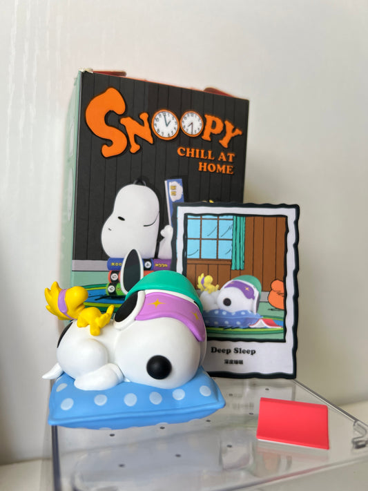 POP MART Snoopy Chill at Home Series - Deep Sleep  (Single Items)