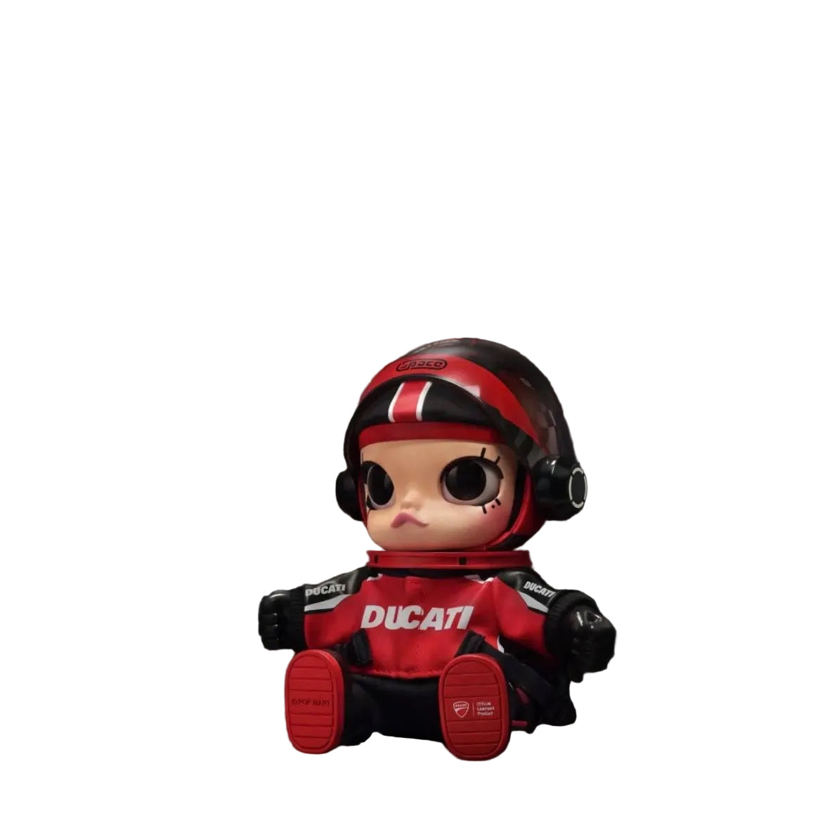 POP MART MEGA SPACE MOLLY × DUCATI Serie Vinyl Plush Pendant Hanging Card