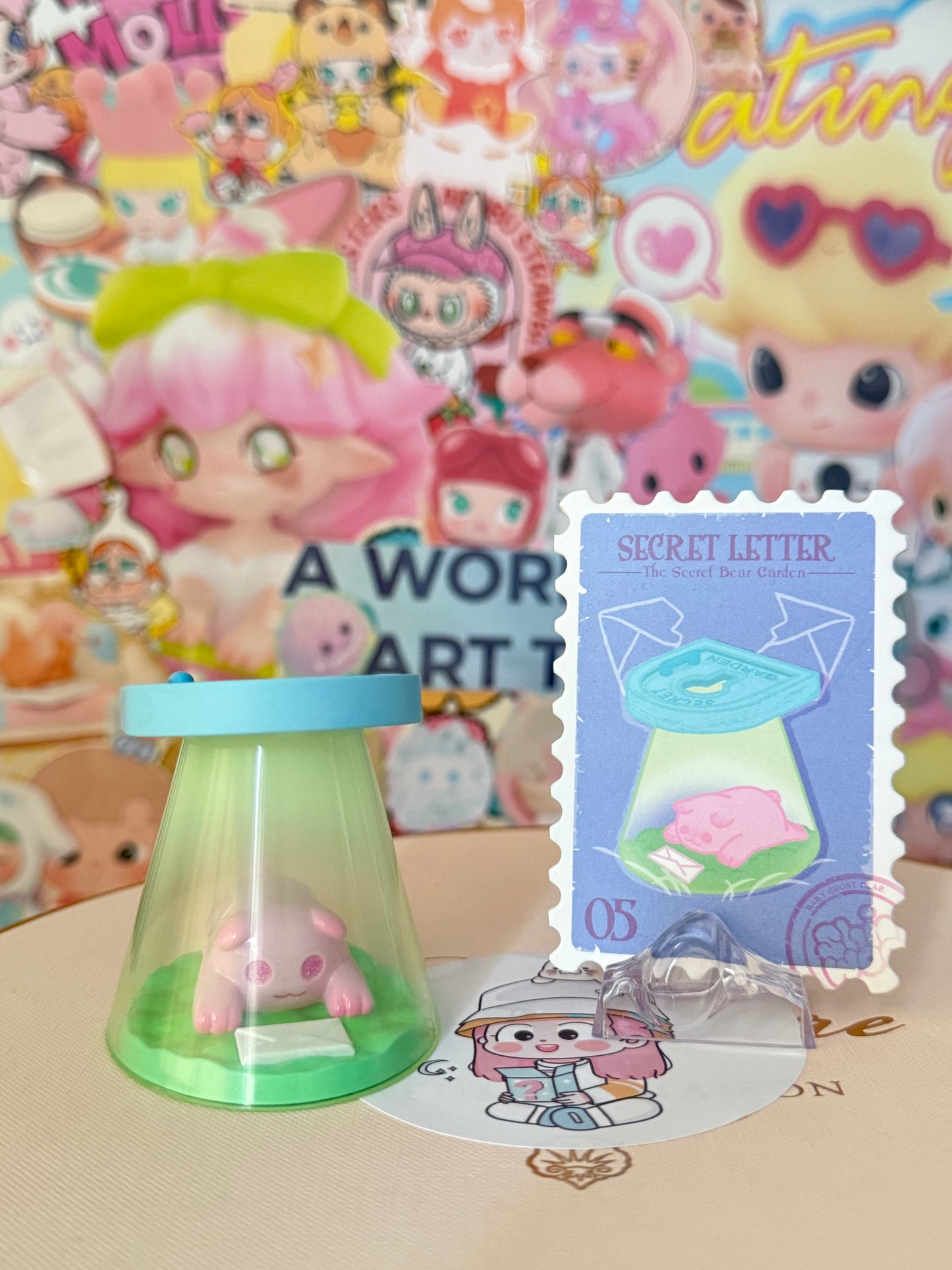 Finding Unicorn ShinWoo The Secret Bear Garden Series Blind Box - Secret letter (Single items)