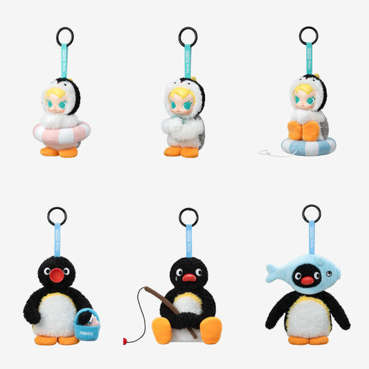 POP MART Baby Molly × Pingu Happy Fishing Series-Vinyl Plush Pendant Blind Box