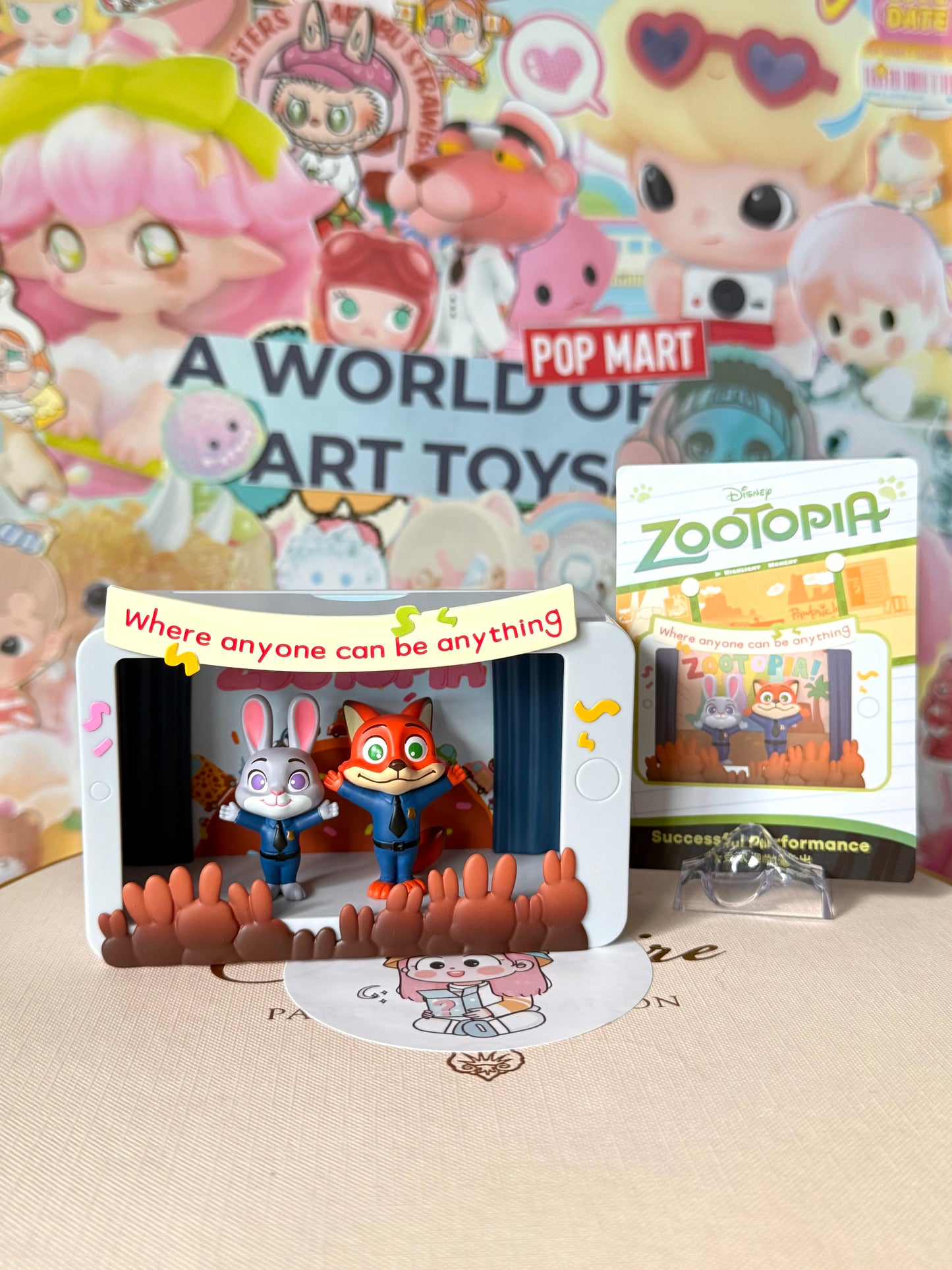 POP MART Zootopia Highlight Moment Series Scene Sets - Successful Performance (Single items)